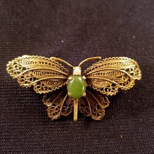 Gold Butterfly Pin